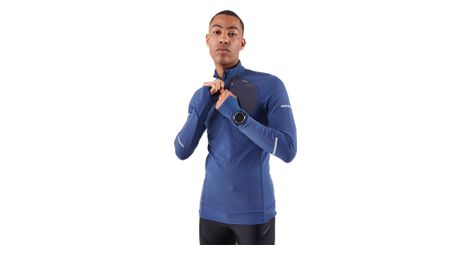 Kiprun 1/2 zip run 900 warm maglia a maniche lunghe blu