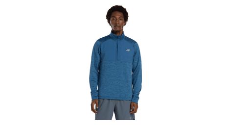 Haut thermique 1/2 zip New Balance Athletics Heat Grid Bleu Homme