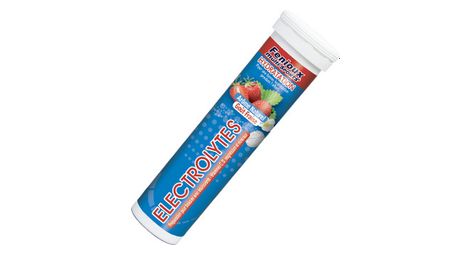 Tubo de 15 pastillas de fresa con electrolitos fenioux multi-sports 57g