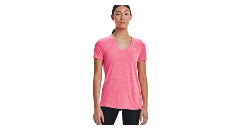 Camiseta de manga corta under armour tech twist para mujer rosa