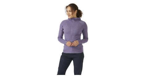 Polaire a capuche femme rab nexus violet