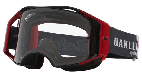Máscara oakley airbrake mtbx troy lee designs rwb stars / transparente / ref : oo7107-29