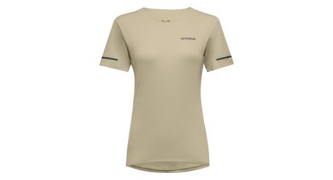Maillot manches courtes gore-wear contest 2.0 beige femme