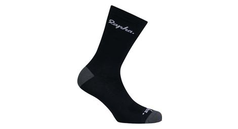 Chaussettes rapha logo gris foncé/noir