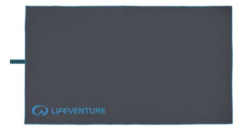 Serviette microfibre lifeventure softfibre recycled gris bleu
