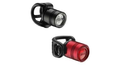 Paire d eclairages lezyne femto drive pair noir rouge