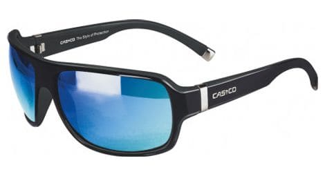 Lunettes casco sx-61 bicolor black matt shiny blue mirror