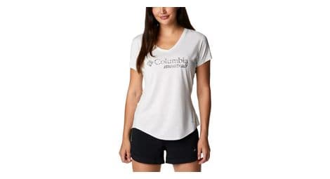 T-shirt columbia w trinity trail ii graphic blanc femme