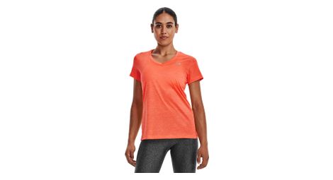 Maillot manches courtes femme under armour tech twist orange