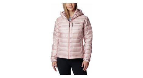 Chaqueta de plumón con capucha columbia pebble peak rosa para mujer