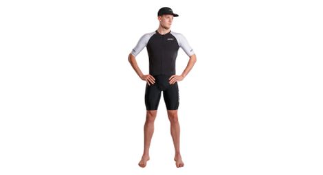 Traje triatlón Zone3 Lava Long Distance negro/blanco para hombre