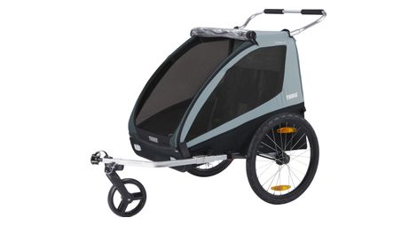 Rimorchio per biciclette Thule Coaster XT Kids, blu chiaro
