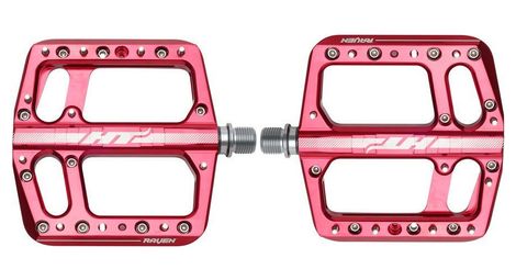 Paar Raven Ans12 Flat Pedals Rot