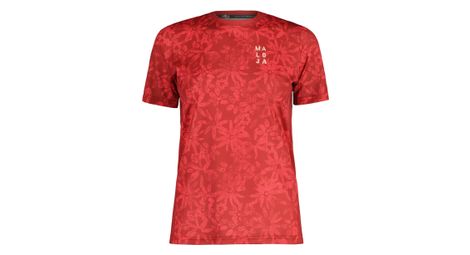 Maillot manches courtes femme maloja envaliram multi rouge