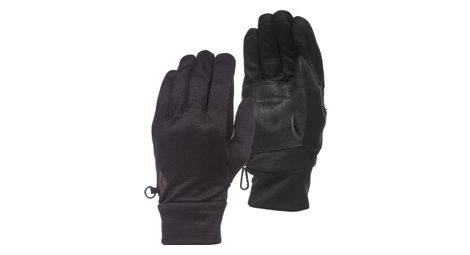 Sous-gants black diamond midweight wooltech noir