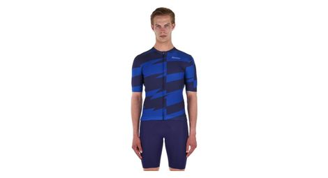Maillot manches courtes santini furia bleu