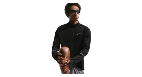 nike miler men s black 1 2 zip top