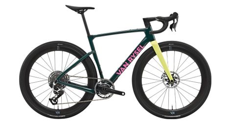 Bicicleta de gravel Van Rysel RCR-G PW Sram Red XPLR AXS 13V 700 mm verde/amarillo