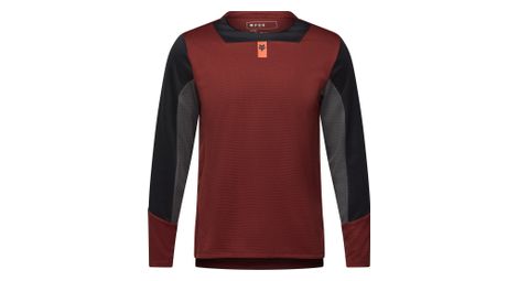 Camiseta de manga larga fox defend burdeos para niños
