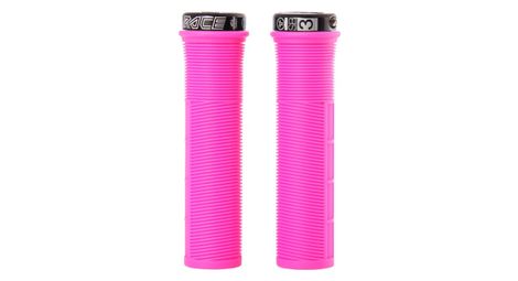 Paire de grips lock on sb3 race en rose / noir