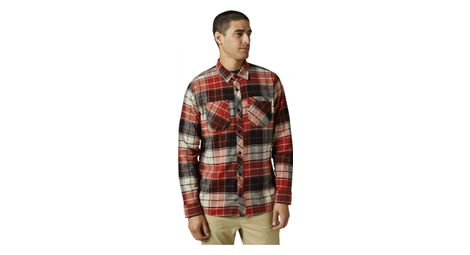 Chemise fox grainz utiliity rouge