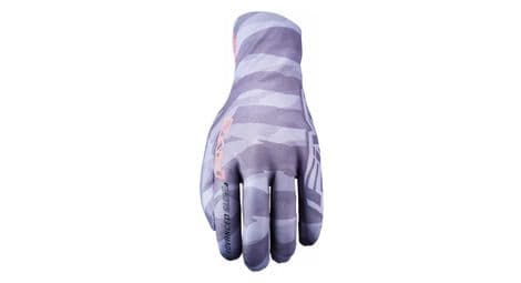 Cinco guantes mistral infinium stretch camuflaje gris / rojo