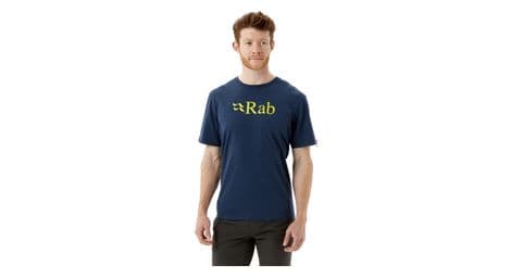 T shirt rab stance logo bleu
