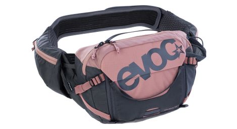 Ceinture banane vtt evoc pro 3 gris/rose + poche à eau 1.5l