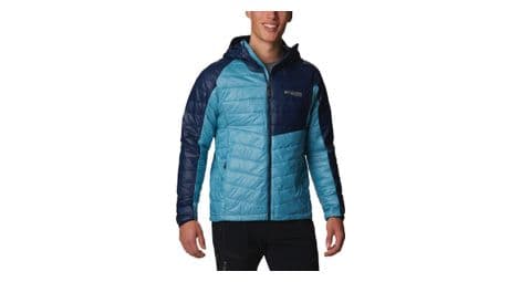 Columbia platinum peak chaqueta con capucha azul