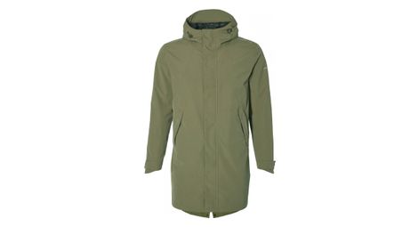 basil mosse bicycle rain parka green