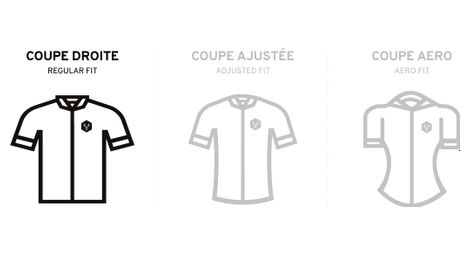 Maillot manches courtes gravel lebram parpaillon gris bordeaux coupe droite