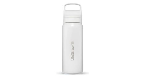 Bouteille filtre à eau lifestraw go 2.0 isolée en acier inoxydable 1 litre-blanc