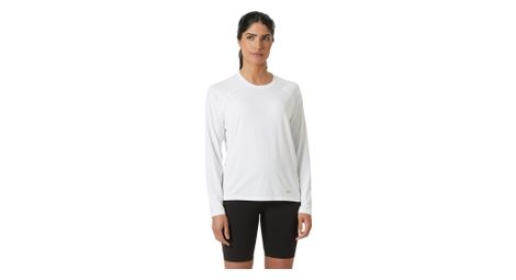 camiseta blanca de manga larga para mujer helly hansen shine