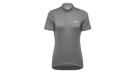 Maillot gore wear c3 mujer manga corta gris