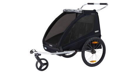 Rimorchio per biciclette Thule Coaster XT Kids, nero