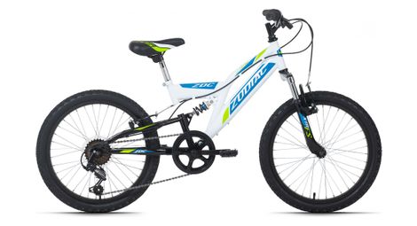 Vtt enfant tout suspendu 20  zodiac blanc-vert tc 31 cm ks cycling