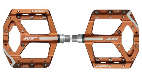 Paar Flache Pedale Supreme Ans10 Bronze
