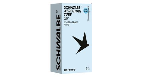 Camera d'aria leggera Schwalbe Aerothan Road con valvola Schwalbe Clik SCV15AE, 700 mm, Presta, 60 mm