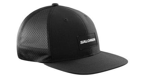 Casquette salomon trucker flat cap noir