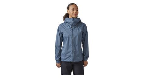 Chaqueta impermeable rab downpour plus 2.0 azul para mujer