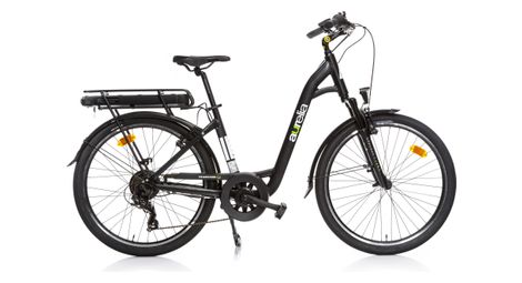 Aurélia e-bike city 28'' shimano 7s 250 wh schwarz/grün one size / 160-190 cm