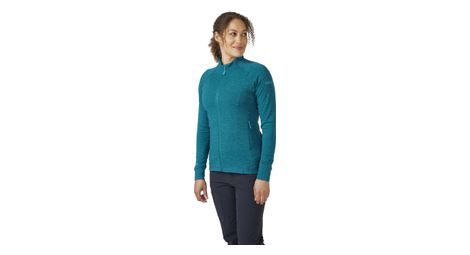 Chaqueta polar para mujer rab nexus turquesa
