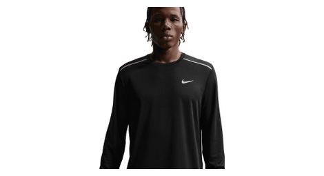 nike miler black men s running t shirt
