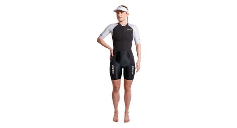 Traje de triatlón Zone3 Lava Long Distance negro/blanco para mujer