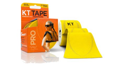 Bande predecoupee kt tape pro jaune 20 bandes
