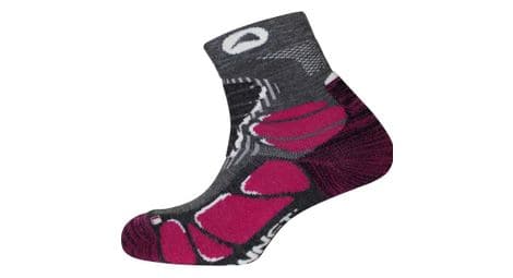 Par de calcetines monnet trek mid light grey / pink 43-44