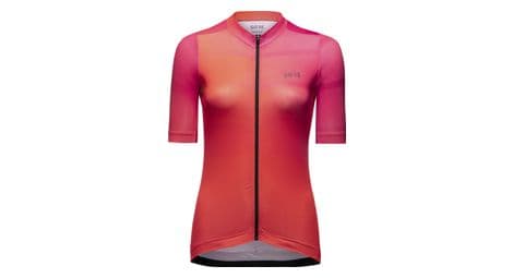 Gore wear women's short sleeve jersey ardent orange pink