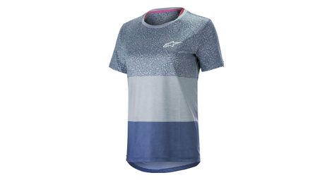 Alpinestars stella alps 8.0 womens short sleeve jersey blauw