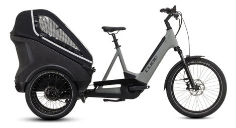 Cube trike family hybrid 750 electric three-wheel cargo bike enviolo cargo 750 wh 24/20'' swamp grey