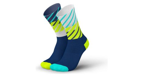 Calcetines de running incylence diagonals azul fluo 35-38